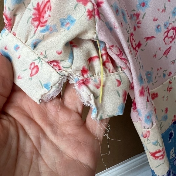 Goodnight Macaroon Floral Dress Size Small Cottagecore Prairie Fairy Flounce - Picture 11 of 12